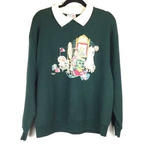 VTG Attic Collectibles Collar Pullover Sweater